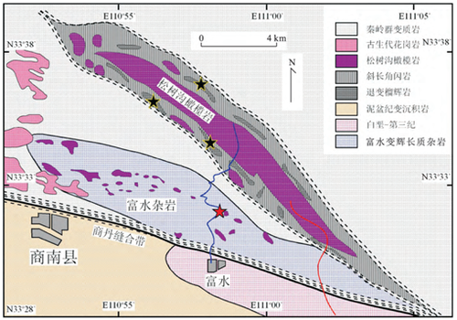图1.松树沟区域地质图